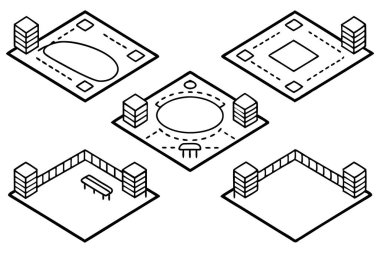 Beyzbol sahası sanat grafik tasarımı