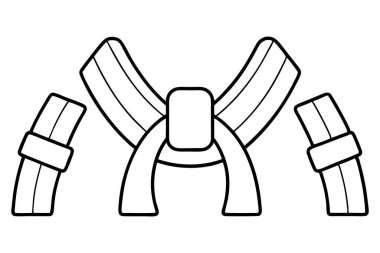 Dövüş sanatları kuşağı sanat konsepti