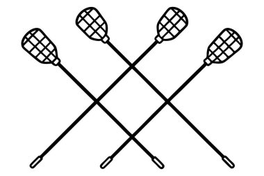 Lakros çizgisi, sanat eseri çizimi.