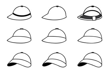 Golf vizör çizgisi resim tasarımı