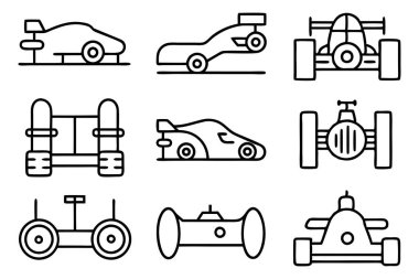 Formula 1 Devre Çizgisi Resim Çizimi