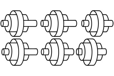 Sersemletici çizgi sanat antrenman fitness tasarımı