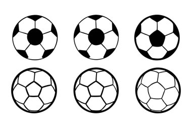 Futbol topu çizgisi yaratıcı illüstrasyon