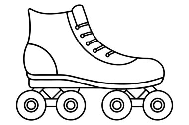 Patenler paten çizgisi sanat tasarımı illüstrasyonu