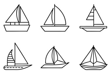 Yelkenli ikonu çizimi