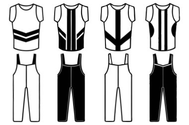 Kürek çekme çizgisi, temiz taslak.