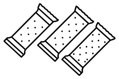 Protein çubuğu sanat minimalistik tasarımı