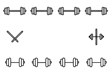 Halter çizgisi spor salonu illüstrasyonu