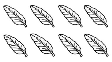 Muz çizgisi, tropikal meyve tasarımının modern gösterimi.