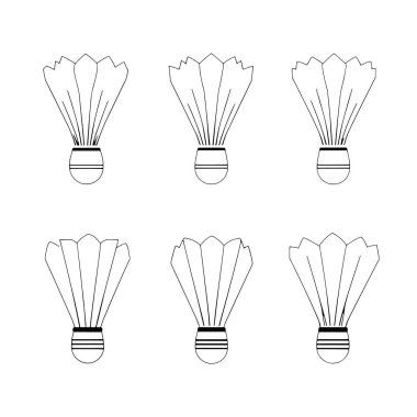 badminton servis aleti çizgisi çizimi spor temalı projeler için mükemmel