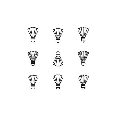 Badminton Shuttlecock çizim çizimi