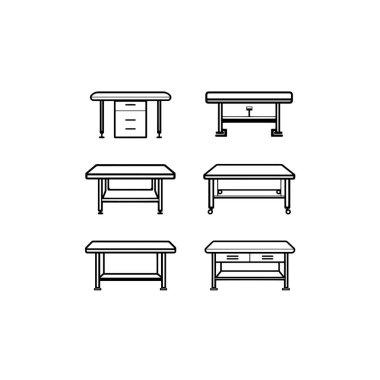 Sağlık hizmetleri çizimleri için Sınav Tablosu çizimi