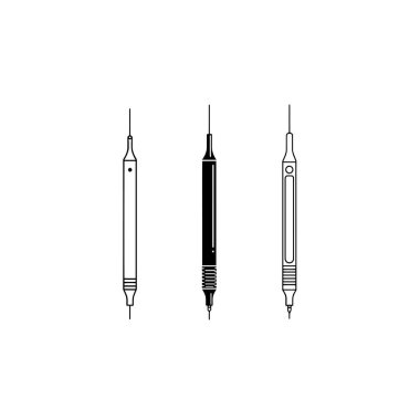 Cerrahi illüstrasyon için elektrocerrahi kalem çizgisi sanatı