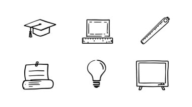 Eğitim Bilgileri Çizgisi Sanat Yaratıcı Bilgi Grafikleri