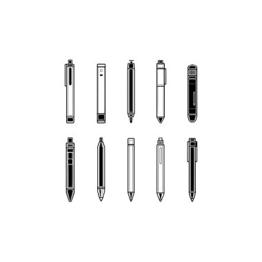 Tasarımınız için farklı düğmelerin vektör kümesi.