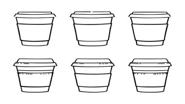 Kahve fincanı çizimi çizimi