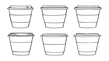 kahve-to-go fincan hattı sanat tasarımı