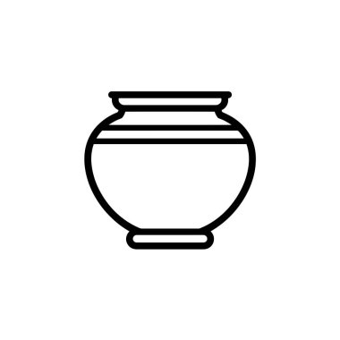 Clay Pot çizgisi el yapımı çömlek sanatı tarzı