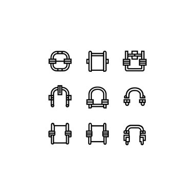 Basit yaratıcı projeler için kıskaç çizgisi sanatı