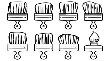 büyük tek bir fırça çizgisi çizimi