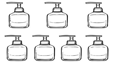 mavi sıvı sabun dağıtım hattı sanatı asgari düzeyde