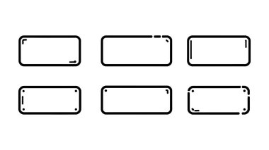 Uygulama UI Model hattı minimalist stile sahip modern tasarım