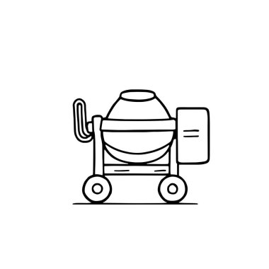 Çimento karıştırıcı çizgisi hareket halinde