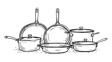 Seramik Çaydanlık Çizgisi Siyah ve Beyaz Ev Resimleri