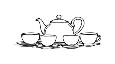 Seramik Çaydanlık serisi basit klasik mutfak duvarı tasarımı