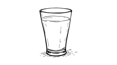 Korkuluk çizgisi sanat vektörü çizimi