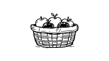 Korkuluk çizgisi sanat vektörü çizimi