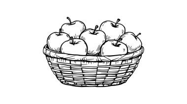 Korkuluk çizgisi sanat vektörü çizimi