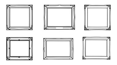Glass Picture Frame Çizgisi Yaratıcı oda alanı için temiz tasarım