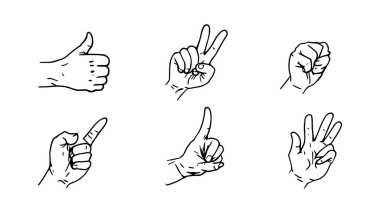 El hareketleri çizgisi modern sanat eserleri için yaratıcı minimalist tasarım