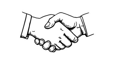 El sıkışma çizgisi resim çizimi ortaklığı ve tasarım anlaşmasını sembolize ediyor