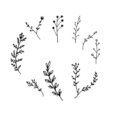 Korkuluk çizgisi sanat vektörü çizimi