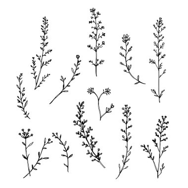 Korkuluk çizgisi sanat vektörü çizimi