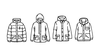 Ceket koleksiyonu çizimi moda aşıkları için şık kıyafetler yaratıyor.