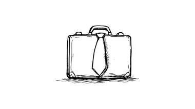 İş Görüşmesi Çizgisi Sanat Biçimi Siyah ve Beyaz