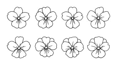 İbne çizgisi sanat çizimi güzel bir çiçeğin çizimini detaylı olarak çizdi.