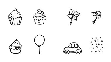 Party Favors, canlı siyah beyaz sanat illüstrasyonunu destekliyor