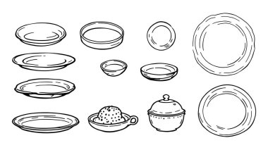 Parti Şapkası çizgisi doğum günü temaları için zarif çizim