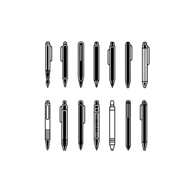 Kalem Simgesi Sanatı Basit Modern Görünüm