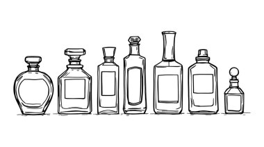 Parfüm şişeleri zarif tasarım serisi