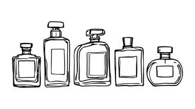 Parfüm çizgisi, sanat eseri, siyah beyaz parfüm.