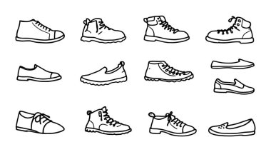 Bir çift spor ayakkabı. vektör.