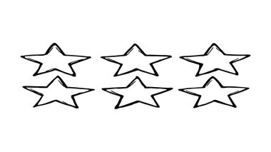 Yıldız simgesi. vektör illüstrasyonu.