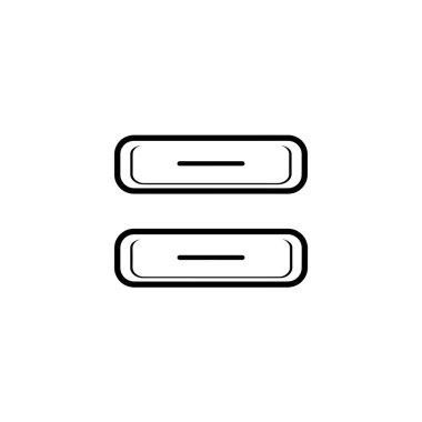 Modern b 'nin vektör illüstrasyonunda müziğin eksik simgesi