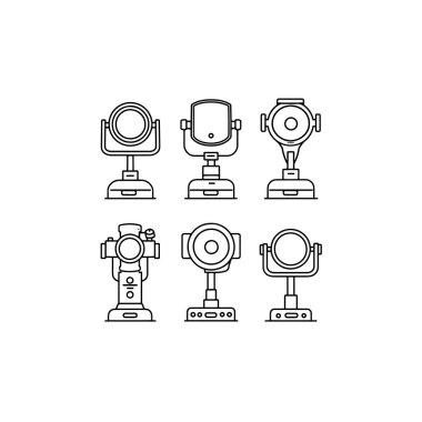 Video kamera ikonu vektör illüstrasyon dizaynı