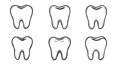 Diş kliniğinin vektör kümesi